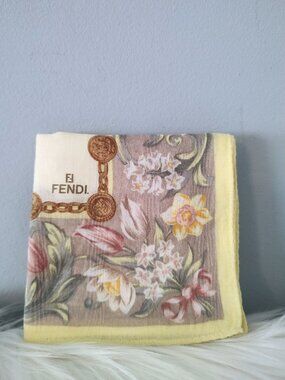 Fendi floral small scarf neckerchief like new